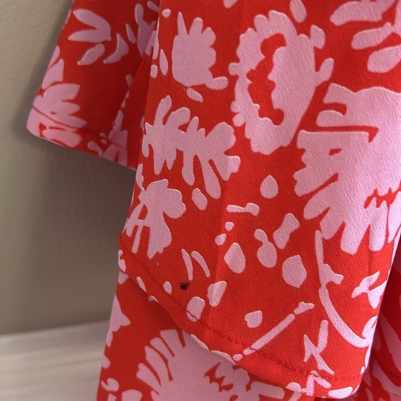 Entro Red and Pink Floral Romper - Picture 10 of 11